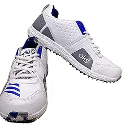 aks Australia Cricket Studs Rubber White/Blue Size 10 With Wrist Band Cotton 3" Milange Blue image 1