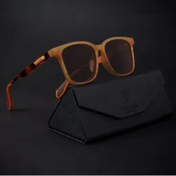 Voyage Brown Polarized Wayfarer Sunglasses for Men & Women - 893PMG4462-image-7