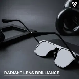 Voyage Polarized Black Wayfarer Sunglasses for Men & Women - 3112PMG4578 image 4