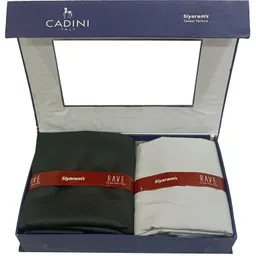siyaram's Cadini Men's Plain Shirt and Trouser Unstitched Fabric Set -Gift Pack (Multicolour_Free Size) image 2