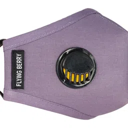 FLYING BERRY Unisex Pack of 3 Pcs Purple Reusable 5-Ply Protective N99 Masks With Valve image 4