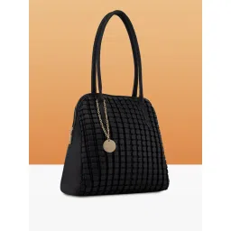 Caprese Women Black Havana Satchel Bag (L) image 3