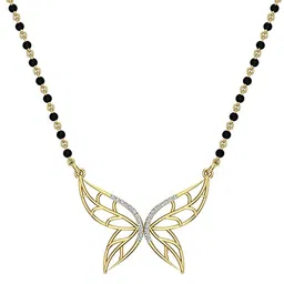 dishis 14K/18K Yellow/Rose/White Gold And Diamond Mangalsutra for Women image 1