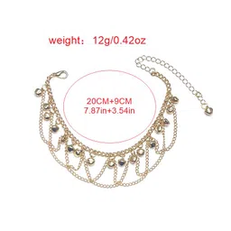mht by mohit Foot Ornaments Bell Anklet | Fashion Tassel Bell Anklet for Women & Girls image 4