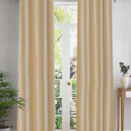 Cortina Beige 2 Pieces Ethnic Motifs Design Long Door Curtain-picture-23