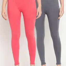 TAG 7 Women Pack of 2 Ankle Length Leggings-picture-24