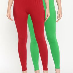 TAG 7 Women Pack of 2 Solid Leggings-picture-0