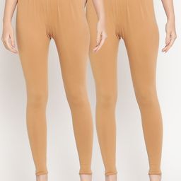 TAG 7 Pack of 2 Beige Ankle Length Leggings-picture-3