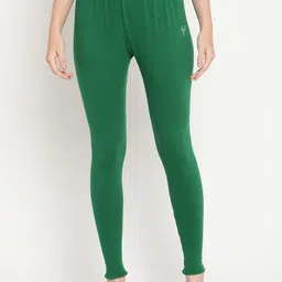 TAG 7 Pack of 2 Mustard & Green Ankle Length Leggings image 4