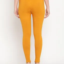 TAG 7 Pack of 2 Mustard & Green Ankle Length Leggings image 5