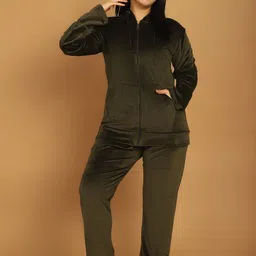 TAG 7 Hooded Neck Long Sleeve Velvet Sweatshirt With Pyjamas-image-83