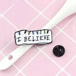 flairs new york Premium Handmade Enamel Lapel Pin Brooch Badge (I Believe, 1 Pin) image 4