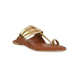 ROCIA By Regal Gold Women Funky Flat Kolhapuris-picture-48