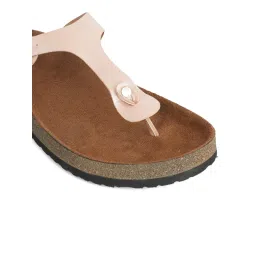 MOZAFIA Rose Gold Women Casual Sandals image 2