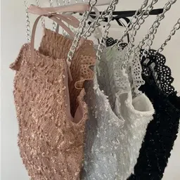 CRAMPLE®Women's Striped Chain Strap Camisole Top image 3