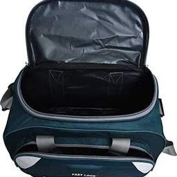 fedra Fabric Travel Duffel Bags For Men And Women 60 L With 2 Wheels Green White, 68.58 Cm image 5