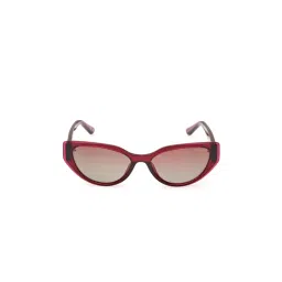 Guess Women UV Protected Full Rim Brown Lens Cat Eye Sunglasses (52)-image-1