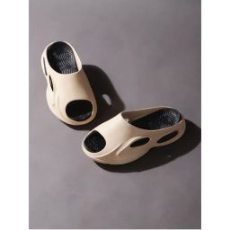 Truffle Collection Beige Solid Flats-picture-37