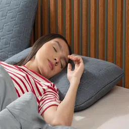 The White Willow Grey Solid Sleep Pillows With Cooling Gel Memory Foam image 4