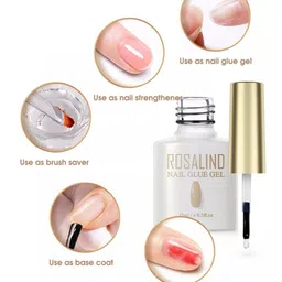 ROSALIND 5 In 1 Multifunctional Nail Glue Gel 15ml image 4
