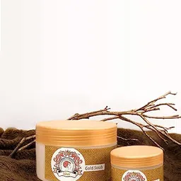 Indrani Cosmetics Natural Glow Gold Scrub with Walnut Shell Powder & Gold Dust - 300 g image 2