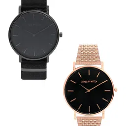 JOKER & WITCH Berry & Banana Stainless Steel Couple Watch Gift Set-JWCW303-picture-44