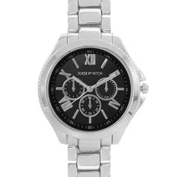 JOKER & WITCH Women Silver-Toned & Black Watch Gift Set image 2