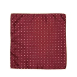 The Tie Hub Men Maroon Printed Pocket Square & Bow Tie Accessory Gift Set image 2
