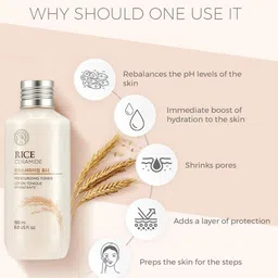 The Face Shop Rice Water Brightening Cleanser + Cream + Toner for Dry Skin image 2