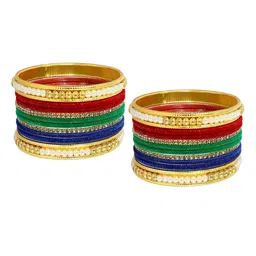 NMII Set of 20 Artificial Stones and Beads Bangle image 4