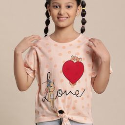 Kids Ville Girls Tom & Jerry Printed Cotton Tshirt-picture-23