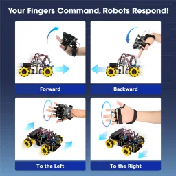 ACEBOTT QD023 Motion-Sensing Glove with Encoders & Accelerometer & Enhanced ESP32 Controller image 3