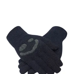 LOOM LEGACY Women Winter Acrylic Woolen Woven Design Hand Gloves image 3
