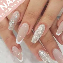 JUSTGOLD Set Of 24 Professional Obsession Press On Pre Glued Nails - Silver 15 image 4