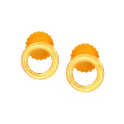 BHIMA 22K BIS Hallmark (916) Yellow Gold Timeless Circle Stud Earrings-picture-23