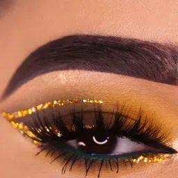 KINGDOM OF LASHES Diamond Glitter Eyeliner - Desert Gold image 2