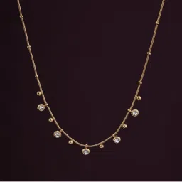 Palmonas Waterproof and Anti Tarnish Shimmering Diamond Chain Necklace for Womens-image-12