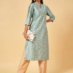 RANGMANCH BY PANTALOONS Floral Printed A-Line Kurta image 5