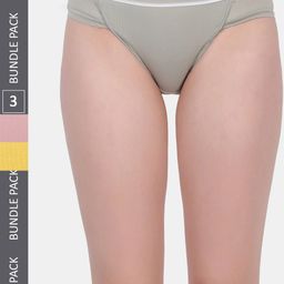 Amour Secret Women Pack Of 3 Striped Anti-Bacterial Bikini Briefs-picture-16