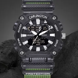 CARLINGTON Men Dial & Straps Analogue and Digital Watch CT 3311 Green-picture-27