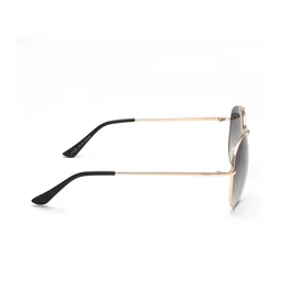 IRUS by IDEE Unisex Black Lens & Gold-Toned Full Rim Aviator Sunglasses IRS1019C5SG- image 3