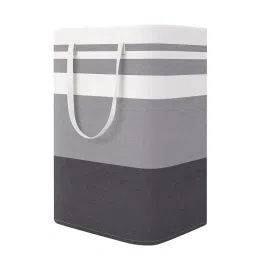 House of Quirk Grey Collapsible Large Laundry Basket - 100L-picture-11