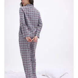 Zivame Grey Checks Regular Shirt and Pyjama image 3