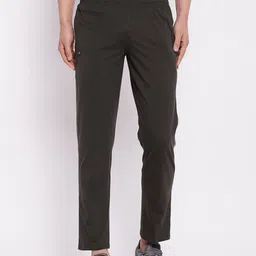 Camey Men Olive Green Solid Cotton Track Pants-image-78