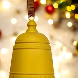Hind Decor Yellow Hanging Bell Bright Holiday Decor-image-61