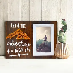 VAH Kya Bat Hai !! Brown & White Printed Table Photo Frames-picture-16