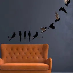 VAH Kya Bat Hai !! Black Designed 3D Acrylic Wall Sticker image 4