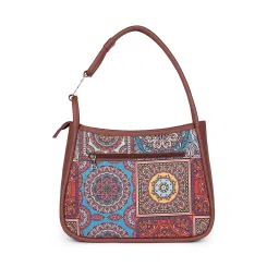 Zouk Multicolor Mandala Print Sleek Shoulder Bag image 5