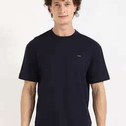 Calvin Klein Jeans Men Solid Round Neck Cotton T-shirt image 1