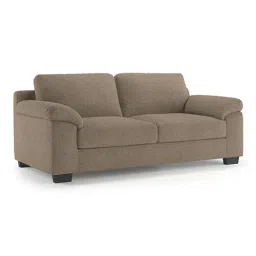 urban ladder create Esquel Premium 3 Seater Fabric Sofa in Mist Brown Colour image 2